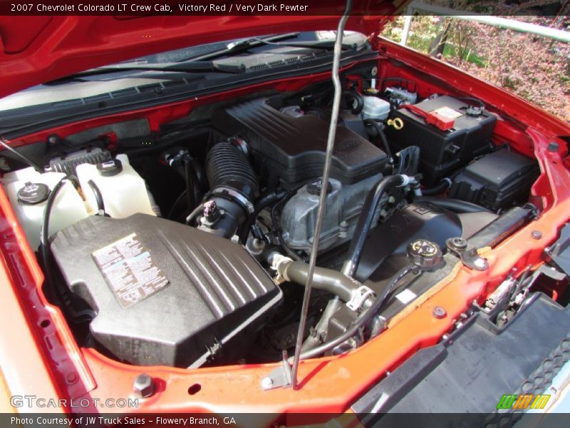 Victory Red / Very Dark Pewter 2007 Chevrolet Colorado LT Crew Cab