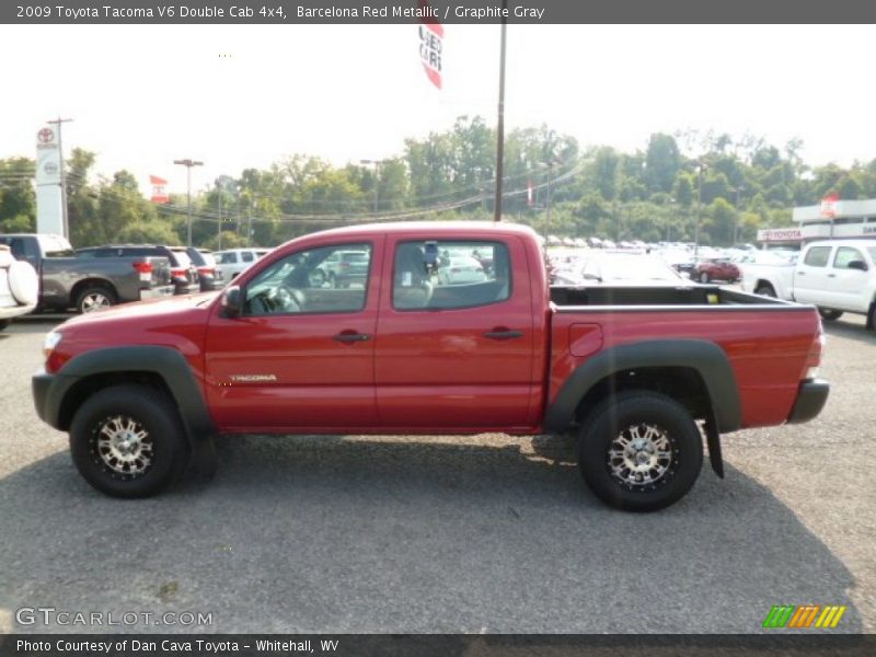 Barcelona Red Metallic / Graphite Gray 2009 Toyota Tacoma V6 Double Cab 4x4