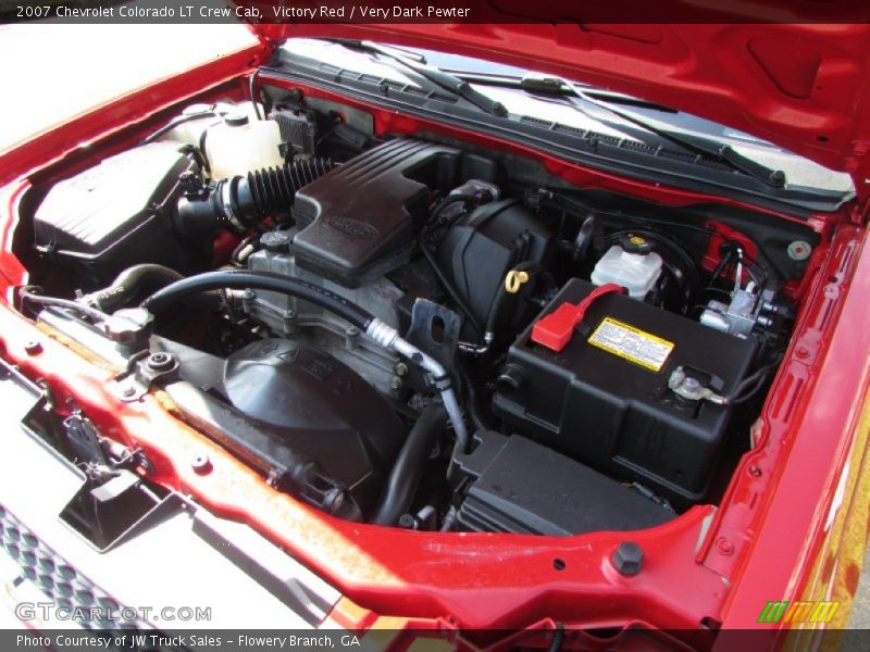 Victory Red / Very Dark Pewter 2007 Chevrolet Colorado LT Crew Cab