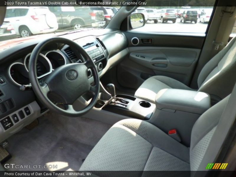 Barcelona Red Metallic / Graphite Gray 2009 Toyota Tacoma V6 Double Cab 4x4