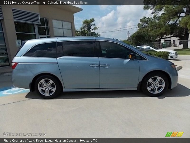 Celestial Blue Metallic / Beige 2011 Honda Odyssey Touring