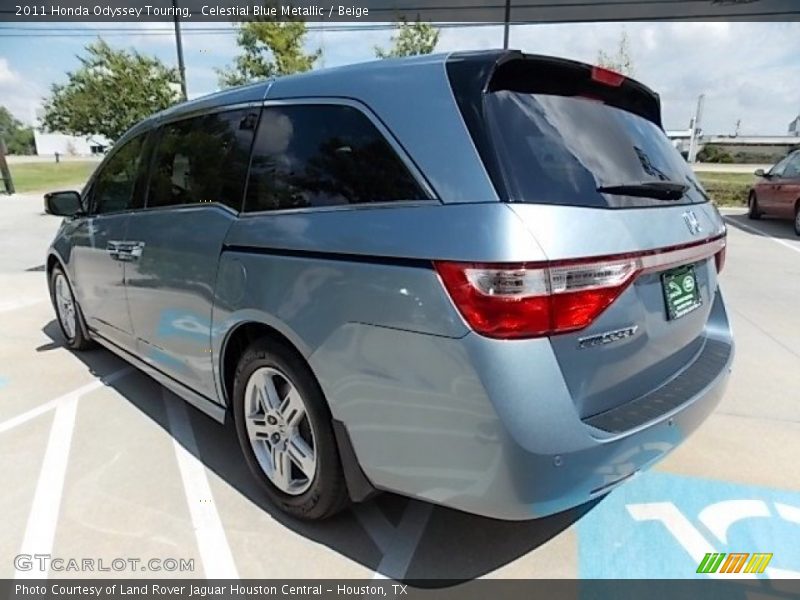 Celestial Blue Metallic / Beige 2011 Honda Odyssey Touring