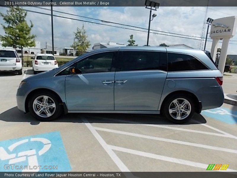 Celestial Blue Metallic / Beige 2011 Honda Odyssey Touring
