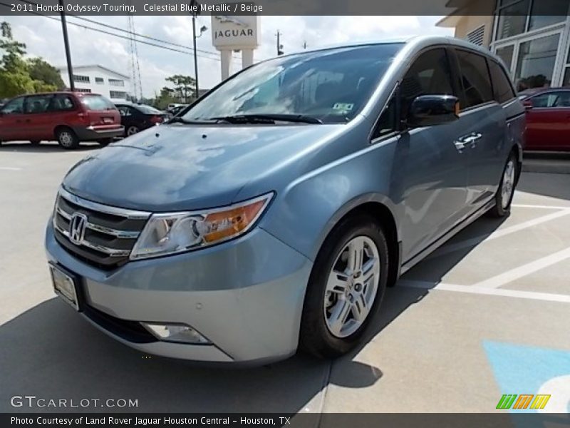 Celestial Blue Metallic / Beige 2011 Honda Odyssey Touring