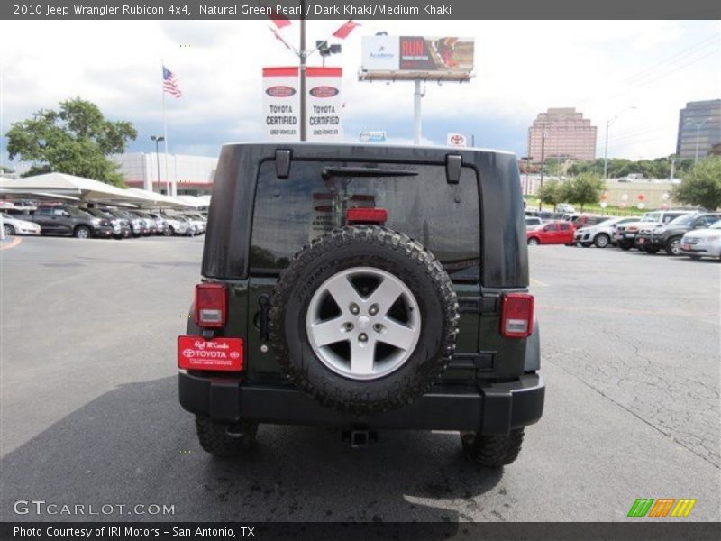 Natural Green Pearl / Dark Khaki/Medium Khaki 2010 Jeep Wrangler Rubicon 4x4