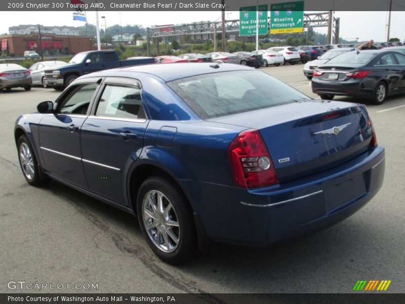 Clearwater Blue Pearl / Dark Slate Gray 2009 Chrysler 300 Touring AWD