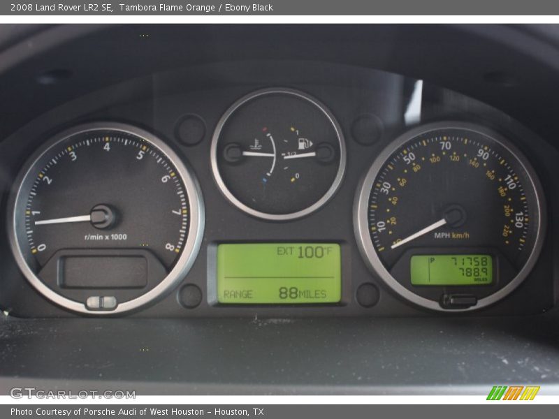 Tambora Flame Orange / Ebony Black 2008 Land Rover LR2 SE