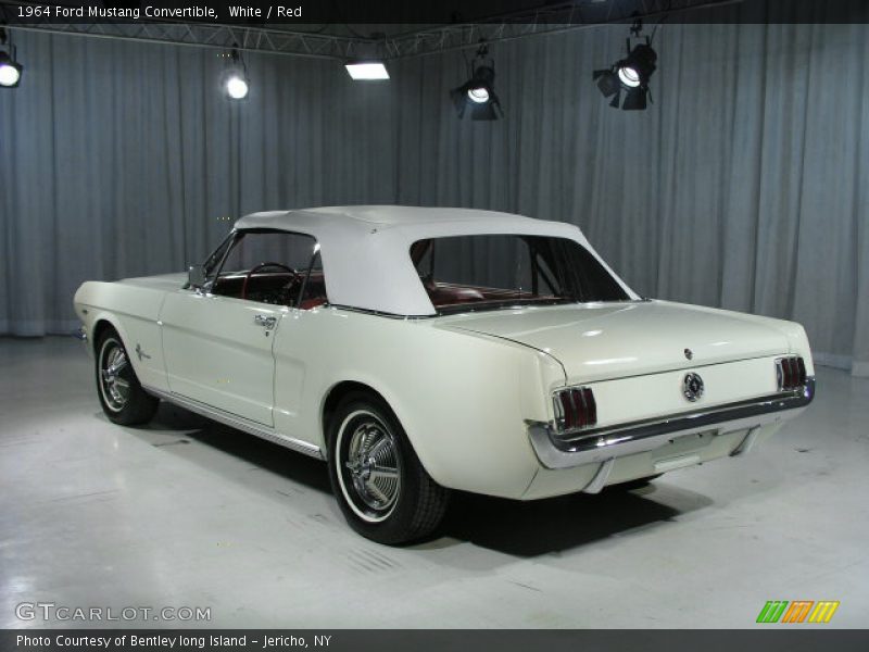 White / Red 1964 Ford Mustang Convertible