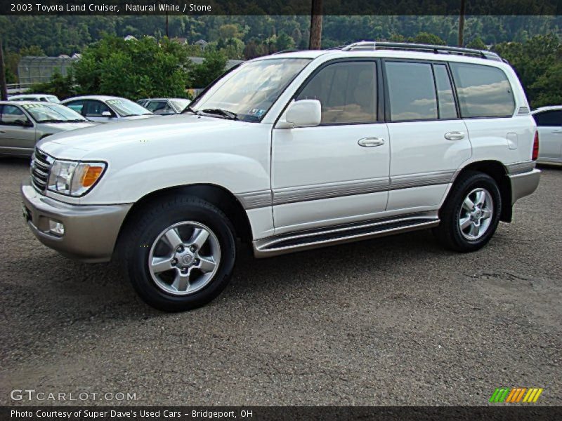 Natural White / Stone 2003 Toyota Land Cruiser