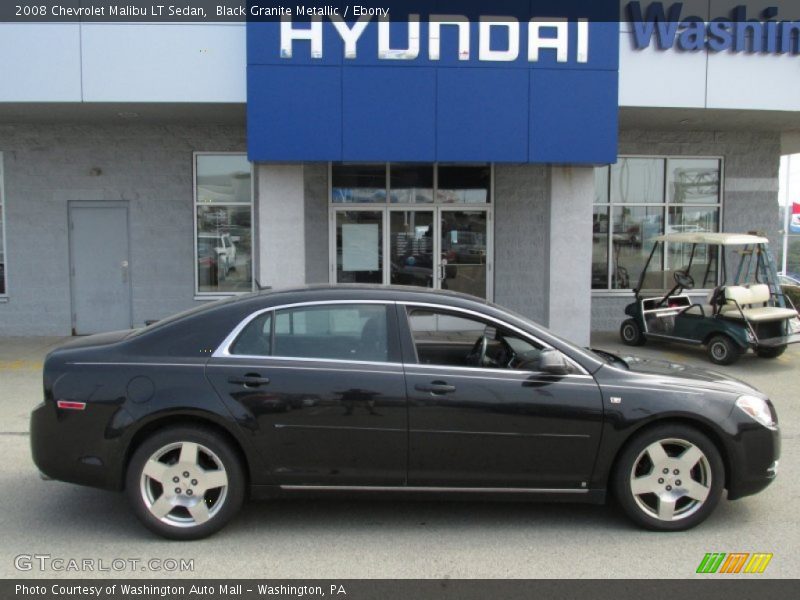 Black Granite Metallic / Ebony 2008 Chevrolet Malibu LT Sedan