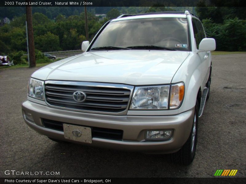 Natural White / Stone 2003 Toyota Land Cruiser