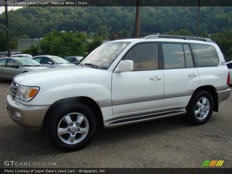 Natural White / Stone 2003 Toyota Land Cruiser