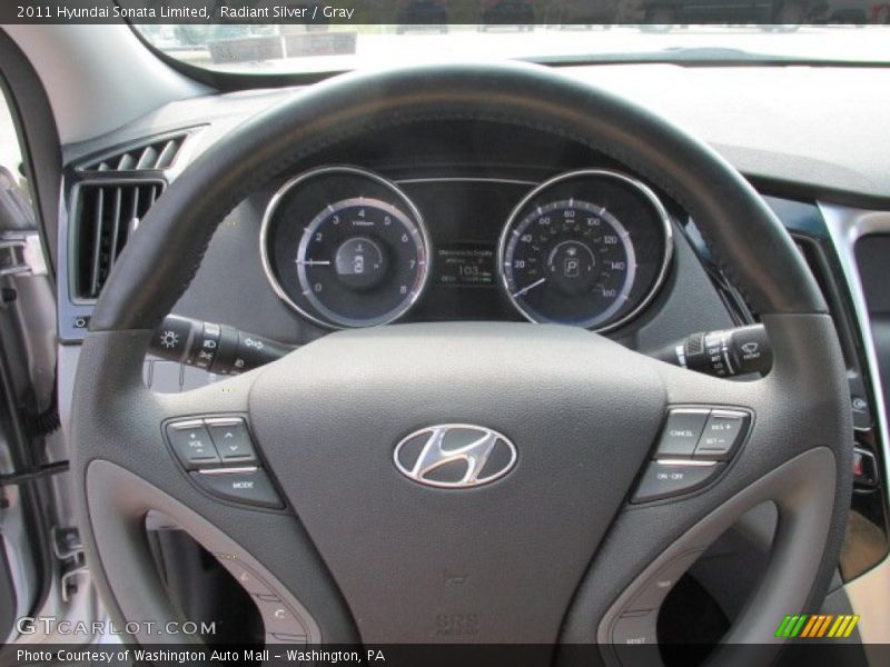 Radiant Silver / Gray 2011 Hyundai Sonata Limited