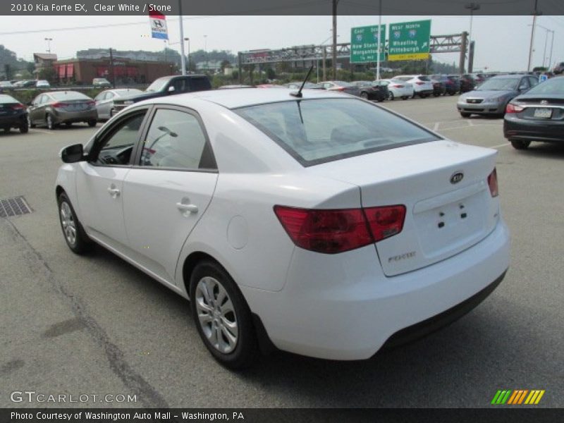 Clear White / Stone 2010 Kia Forte EX