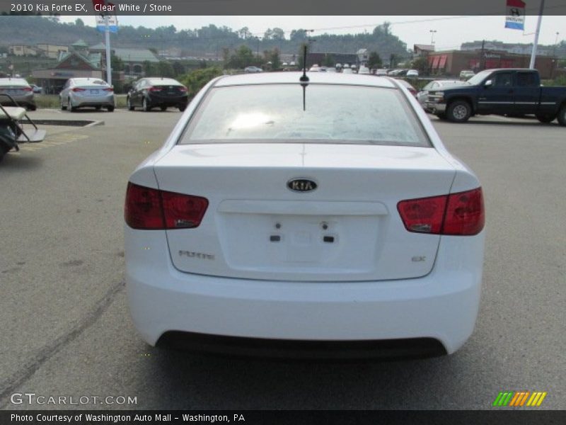Clear White / Stone 2010 Kia Forte EX