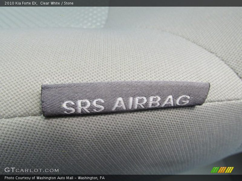 Clear White / Stone 2010 Kia Forte EX