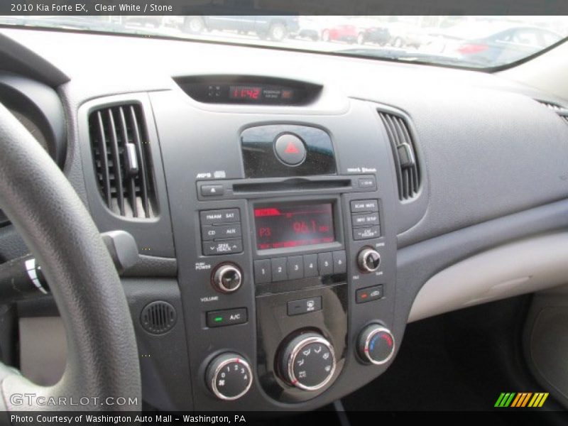 Clear White / Stone 2010 Kia Forte EX