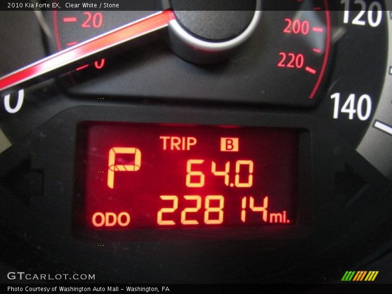 Clear White / Stone 2010 Kia Forte EX