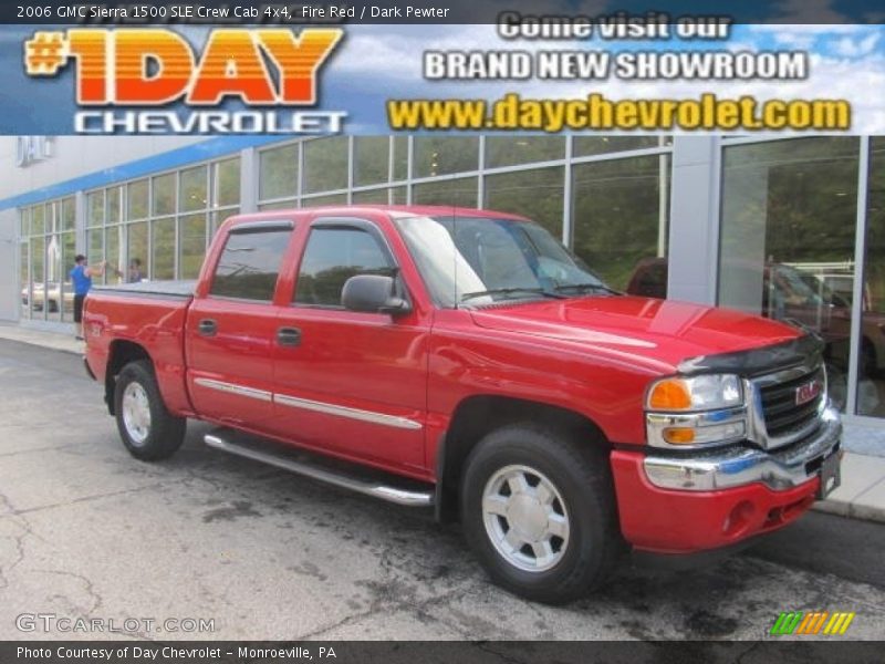 Fire Red / Dark Pewter 2006 GMC Sierra 1500 SLE Crew Cab 4x4