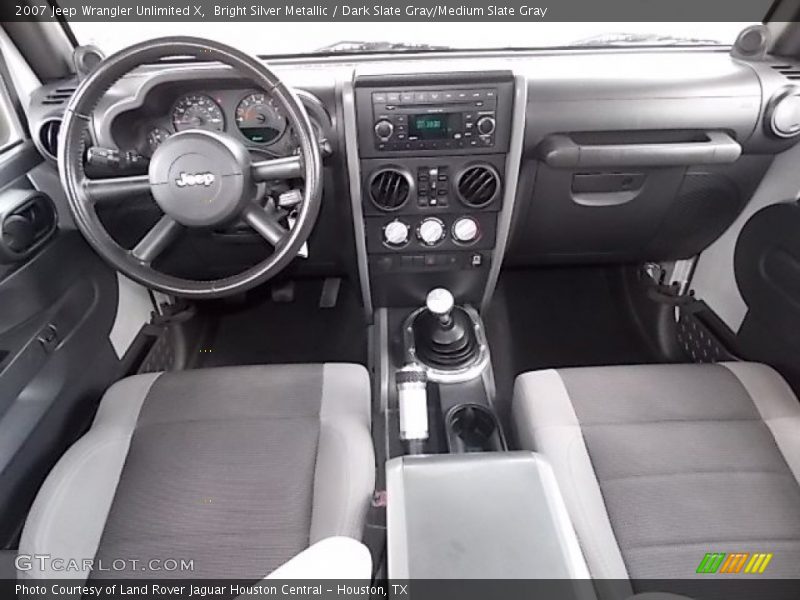 Bright Silver Metallic / Dark Slate Gray/Medium Slate Gray 2007 Jeep Wrangler Unlimited X