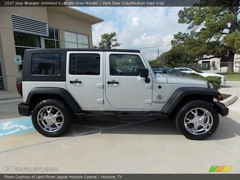 Bright Silver Metallic / Dark Slate Gray/Medium Slate Gray 2007 Jeep Wrangler Unlimited X