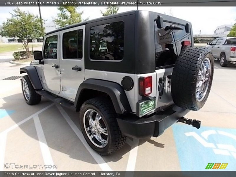 Bright Silver Metallic / Dark Slate Gray/Medium Slate Gray 2007 Jeep Wrangler Unlimited X