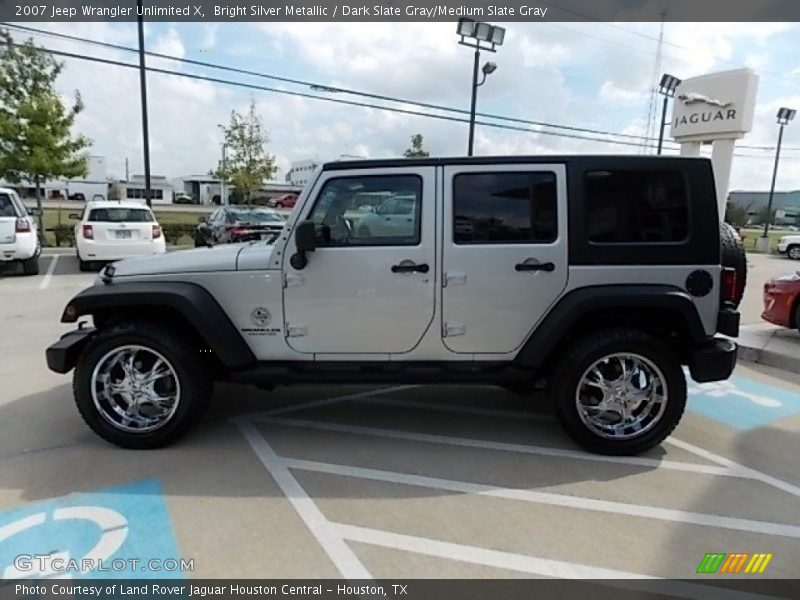 Bright Silver Metallic / Dark Slate Gray/Medium Slate Gray 2007 Jeep Wrangler Unlimited X
