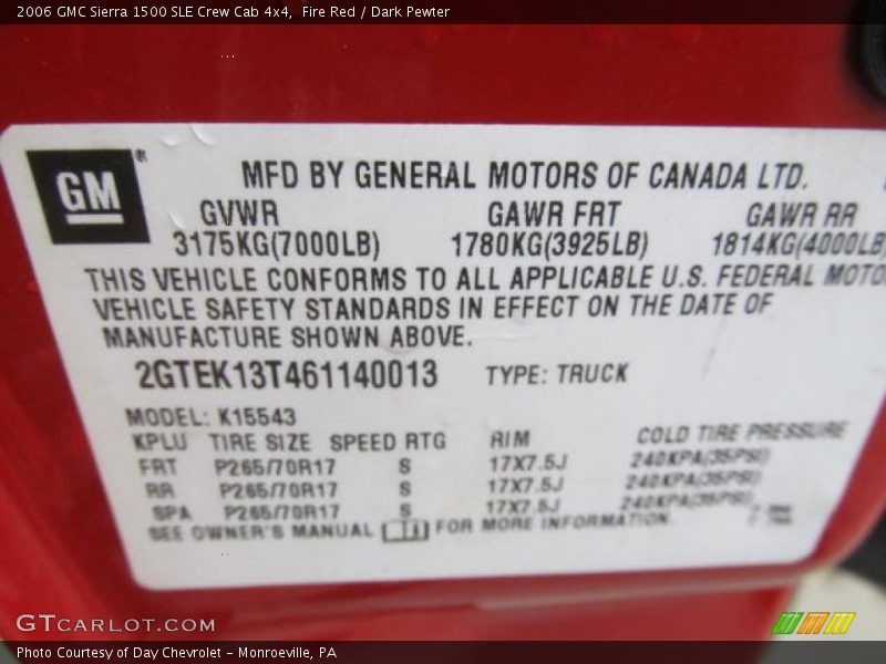 Fire Red / Dark Pewter 2006 GMC Sierra 1500 SLE Crew Cab 4x4
