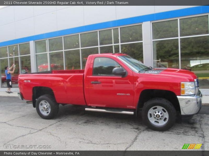 Victory Red / Dark Titanium 2011 Chevrolet Silverado 2500HD Regular Cab 4x4