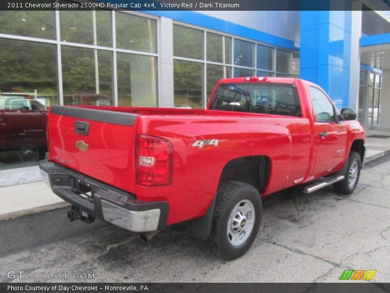 Victory Red / Dark Titanium 2011 Chevrolet Silverado 2500HD Regular Cab 4x4