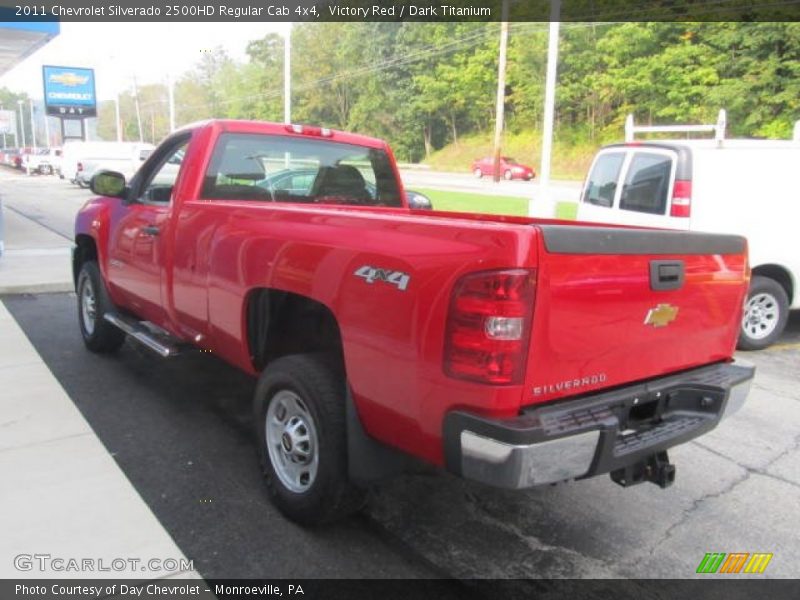 Victory Red / Dark Titanium 2011 Chevrolet Silverado 2500HD Regular Cab 4x4