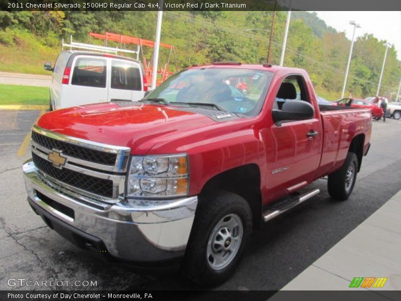 Victory Red / Dark Titanium 2011 Chevrolet Silverado 2500HD Regular Cab 4x4