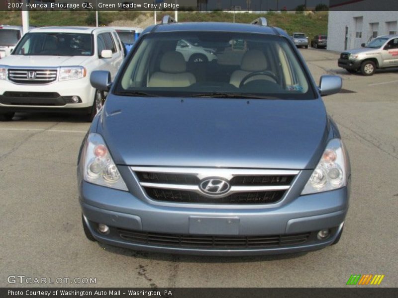 Green Meadow Gray / Beige 2007 Hyundai Entourage GLS