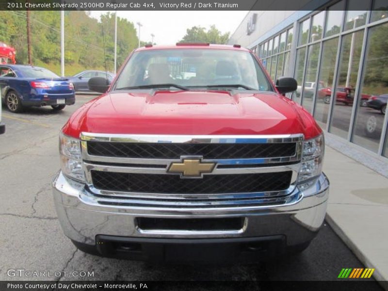 Victory Red / Dark Titanium 2011 Chevrolet Silverado 2500HD Regular Cab 4x4