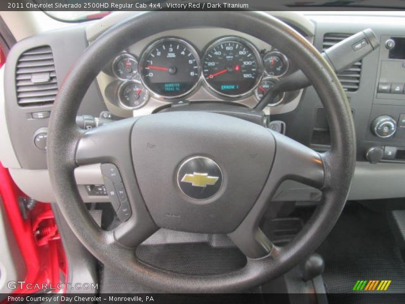 Victory Red / Dark Titanium 2011 Chevrolet Silverado 2500HD Regular Cab 4x4