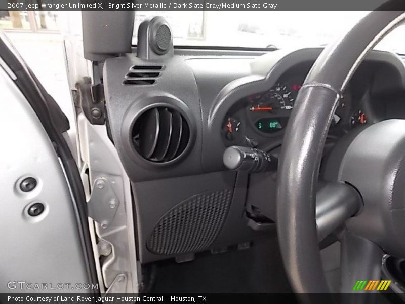 Bright Silver Metallic / Dark Slate Gray/Medium Slate Gray 2007 Jeep Wrangler Unlimited X