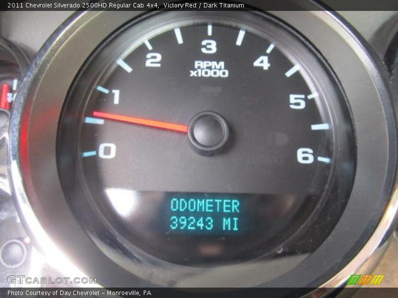 Victory Red / Dark Titanium 2011 Chevrolet Silverado 2500HD Regular Cab 4x4