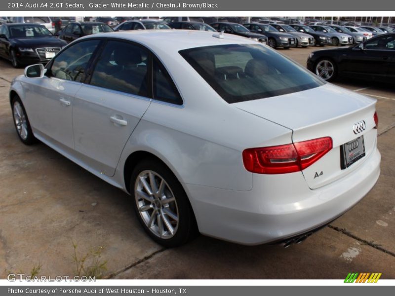 Glacier White Metallic / Chestnut Brown/Black 2014 Audi A4 2.0T Sedan