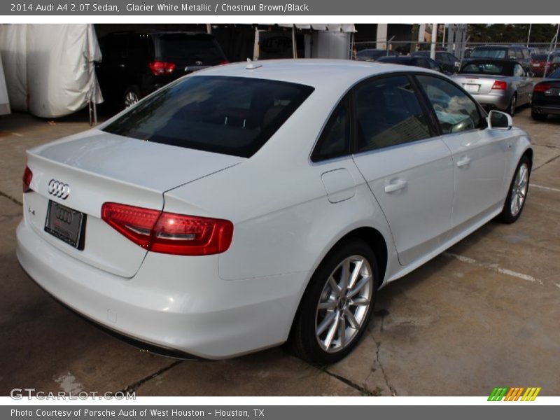 Glacier White Metallic / Chestnut Brown/Black 2014 Audi A4 2.0T Sedan