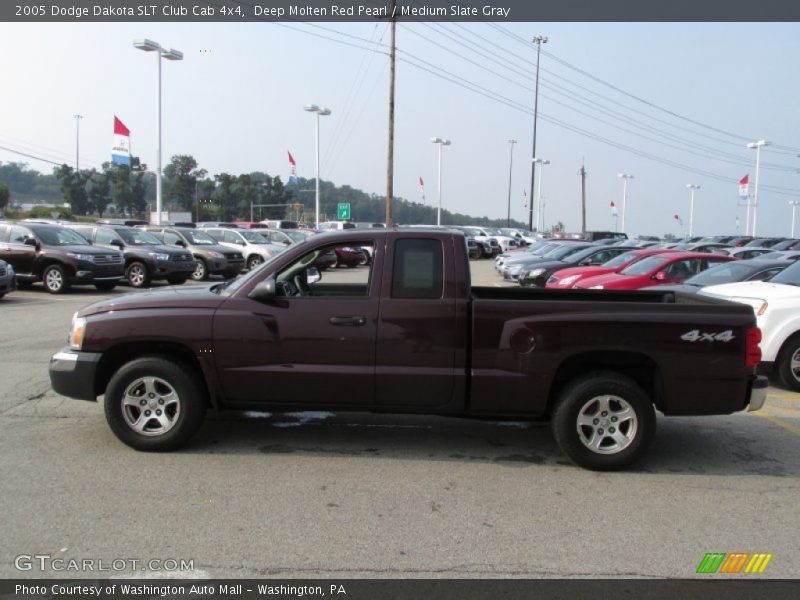  2005 Dakota SLT Club Cab 4x4 Deep Molten Red Pearl