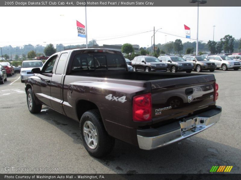 Deep Molten Red Pearl / Medium Slate Gray 2005 Dodge Dakota SLT Club Cab 4x4