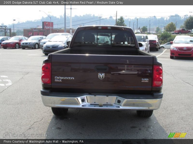 Deep Molten Red Pearl / Medium Slate Gray 2005 Dodge Dakota SLT Club Cab 4x4