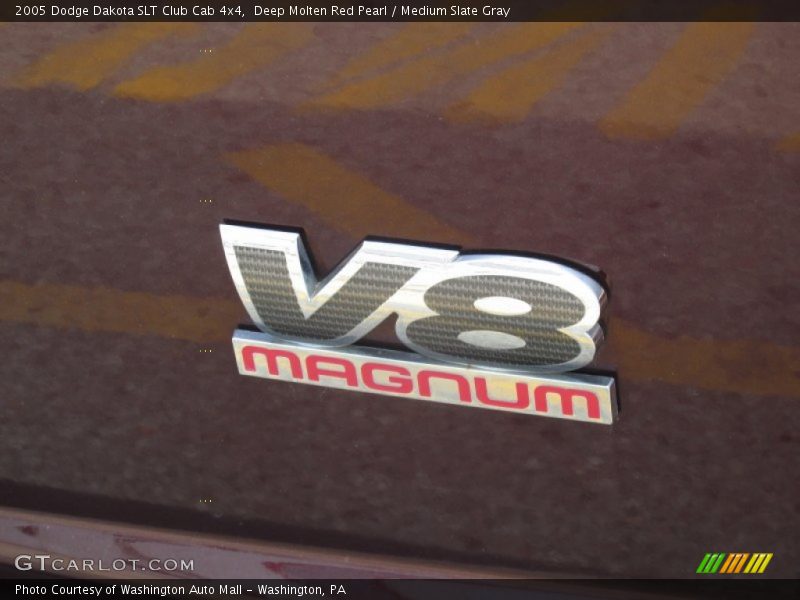 Deep Molten Red Pearl / Medium Slate Gray 2005 Dodge Dakota SLT Club Cab 4x4