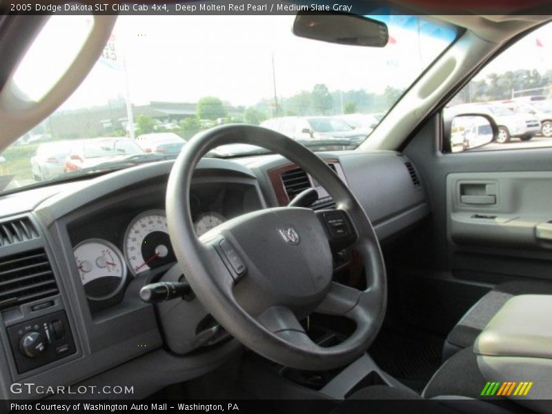 Deep Molten Red Pearl / Medium Slate Gray 2005 Dodge Dakota SLT Club Cab 4x4