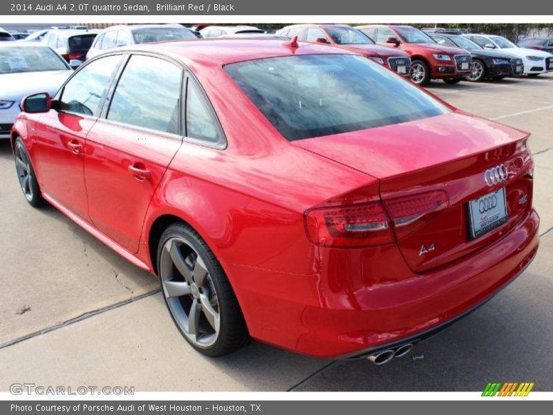Brilliant Red / Black 2014 Audi A4 2.0T quattro Sedan