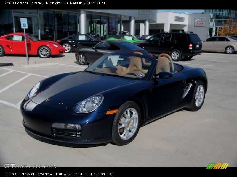 Midnight Blue Metallic / Sand Beige 2008 Porsche Boxster