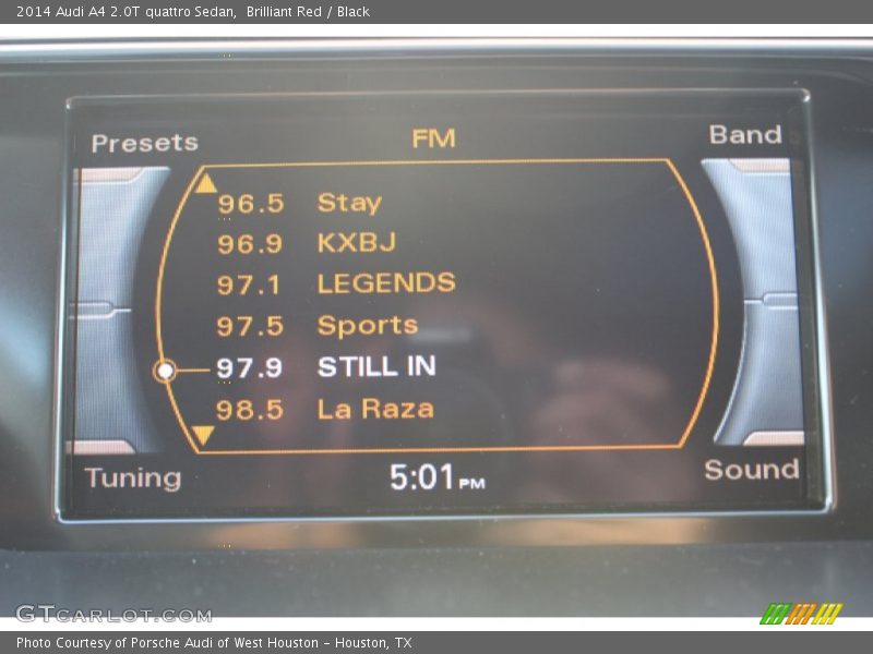 Brilliant Red / Black 2014 Audi A4 2.0T quattro Sedan