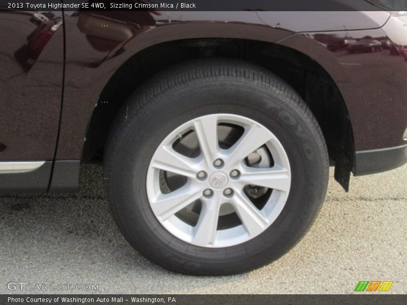 Sizzling Crimson Mica / Black 2013 Toyota Highlander SE 4WD