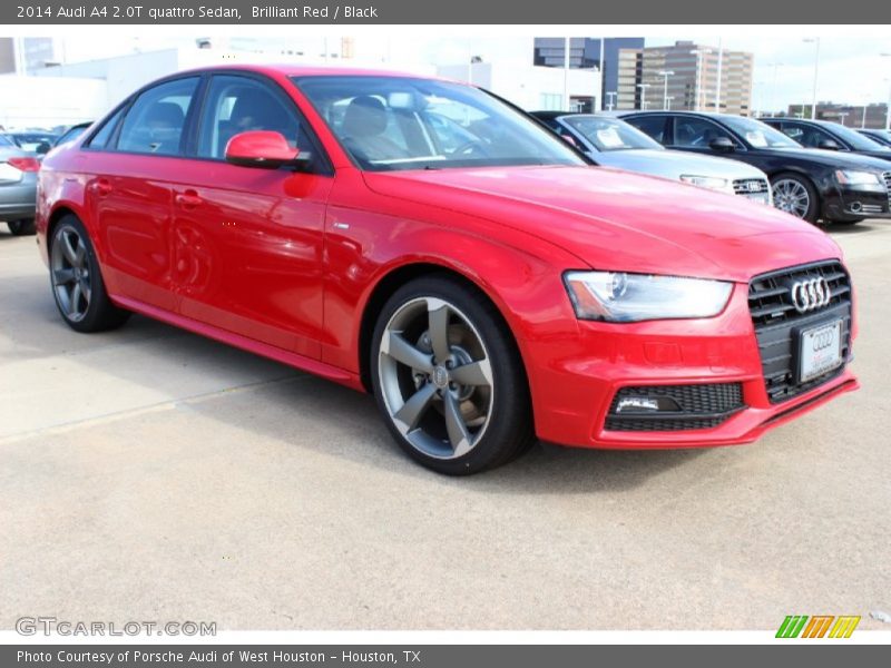 Brilliant Red / Black 2014 Audi A4 2.0T quattro Sedan