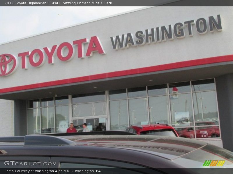 Sizzling Crimson Mica / Black 2013 Toyota Highlander SE 4WD